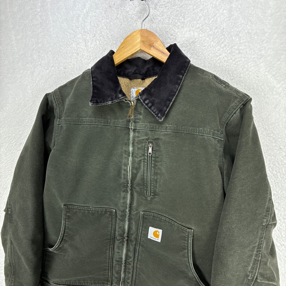 Carhartt Sandstone Ridge Coat Sherpa Lined Womens Medium WC061 MOS Moss Green - Picture 13 of 14